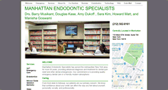 Desktop Screenshot of manhattanendodonticspecialists.com